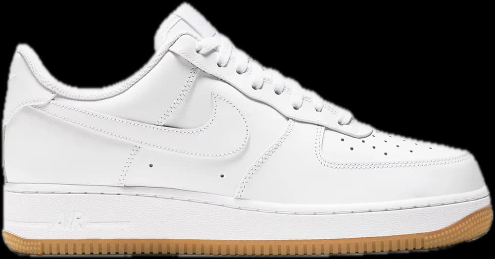 Nike Air Force 1 ’07 in white, gum sole